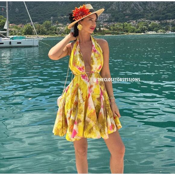 ZARA Blogger Fave!!! Yellow Halter Mini Dress NWT – LAST ONE! 🌞 - Picture 13 of 16